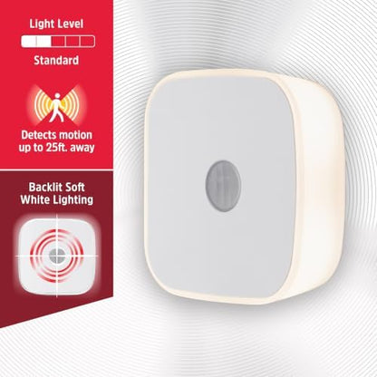 Energizer LED Motion Sensor Night Lights Plug Into Wall Dusk to Dawn Sensor