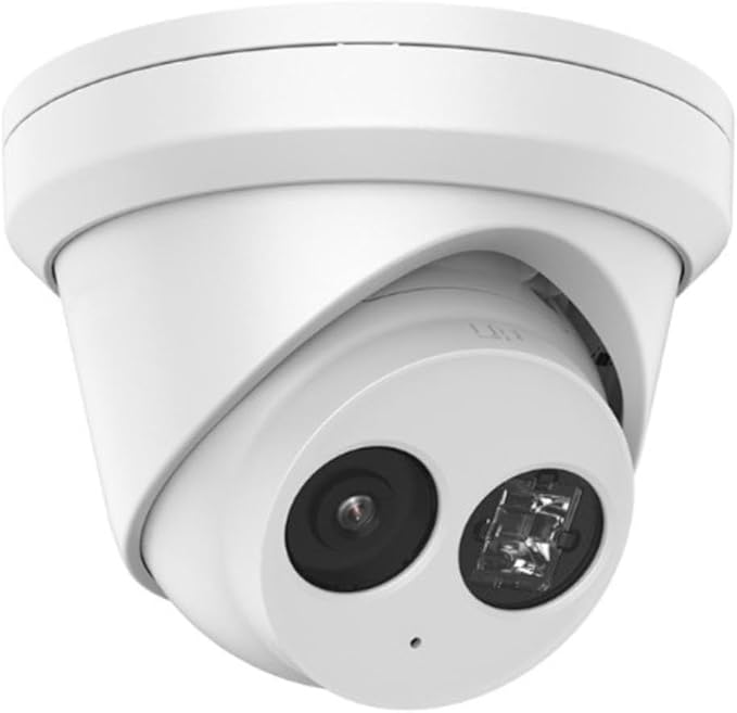 DS-2CD2383G2-I, 4K 8MP AcuSense IP Camera PoE Turret Dome Camera IP67 Outdoor, 120dB True WDR, 4mm Wide Angle Lens, IK10, H.265+, English Version, Human and Vehicle Detection, Work with iVMS-4200