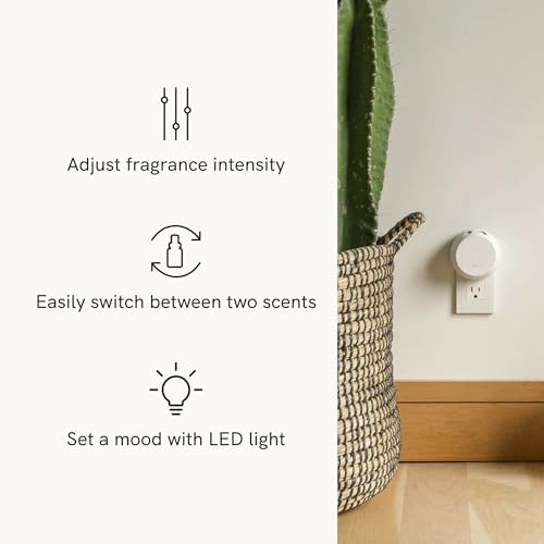 Pura - Smart Home Fragrance Device Starter Set - Pura 4 - Scent Diffuser for Home - Includes Fragrance Aroma Diffuser - Square Box, Yuzu Citron and White Tea No. 1 Scent Refills