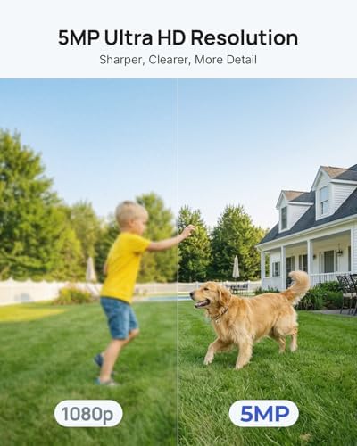 ANNKE 8CH 5MP Wired Outdoor Security Camera System, 4X PT Cameras, 1TB HDD