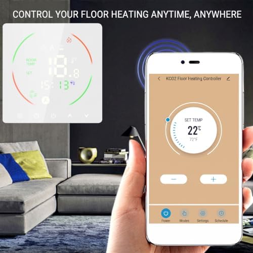 Electric Floor Heating Thermostat, Smart WiFi Thermostat,16A