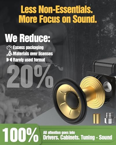 Wooden 5.1.2 Virtual Surround Sound System, 4 Surround Speakers Wired, 400W Peak Power, Sound Bars for Smart TV w/Subwoofer, 5.25'' Deep Bass, Home Theater TV System, ARC/Opt/BT/AUX