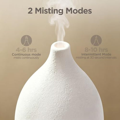 InnoGear 150ml Ceramic Essential Oil Diffuser, Diffusers for Home, Yellow