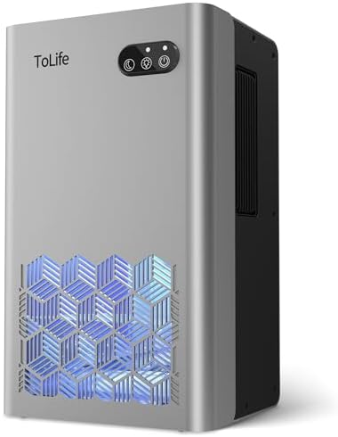 ToLife Dehumidifier, 1000 Sq Ft 95 oz Tank with Sleep Mode, Auto Shutoff