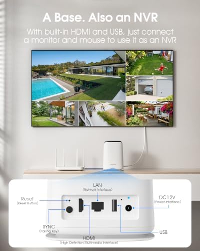ARCCTV 360° PTZ Wireless Solar Security Cameras System 6-Cam-kit with NVR