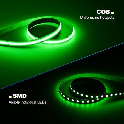 JOYLIT 24V COB LED Strip 32.8FT RGB+6000K 784 LEDs/M Dotless for DIY