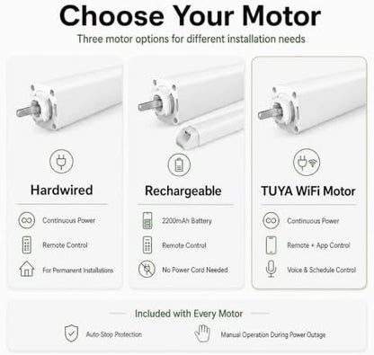 ZSHINE Electric Single Rod Motorized Poles (Gold)