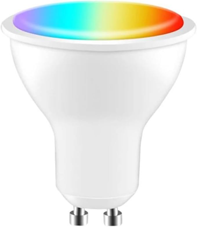 TUYA GU10 LED Bulb 8W RGB Smart Light Blubs Dimmable WiFi Control AC 85-265V Compatible with Alexa Google Home Voice,1pcs