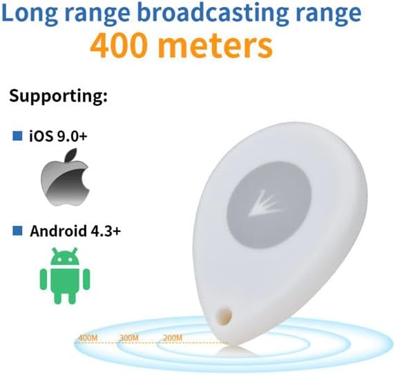Feasycom FSC-BP108B Waterproof RSSI UUID URL UID TLM Eddystone BLE iBeacon 400m DA14531 Tracking Location Tag Smart Bluetooth Beacon with Replaceable Battery