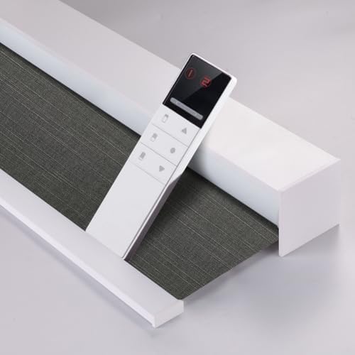 ZSHINE Motorized Blackout Roller Shades Remote Control Rechargeable(82028E)