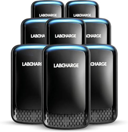 Lab Charge Air Ionizer for Home, Plug-In Filterless Negative Ion Air Purifier, Quiet Air Freshener for Bedroom, Office, Kitchen, Mini Air Cleaner for Odor, Smoke, Dust Mites & Pet Dander (8)