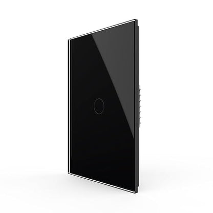 LIVOLO 1 Circle 1 Way Modern Electrical Light Switch Single Pole Wall Switch Touch Light Switch with Led Indicator,No Neutral Wire,Black | Tempered Glass Switch with Led Indicator,No Neutral Wire Required,Touch control,LED indicator, single pole