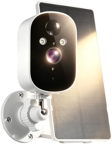 XVIM 2K Solar Security Camera Outdoor Wireless, PIR Detection & 2-Way Audio