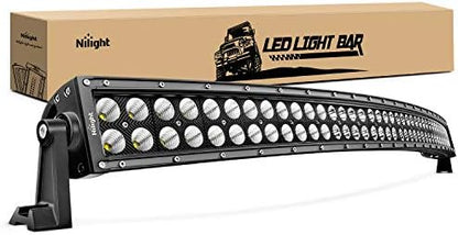 Nilight 54" 312W Curved LED Work Light Spot Flood Combo Bar Driving Fog Lamp off road lights