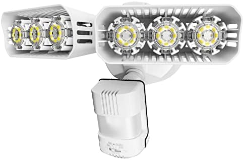 SANSI 27W 2700LM LED Motion Sensor Outdoor Flood Light, 5000K IP65, White