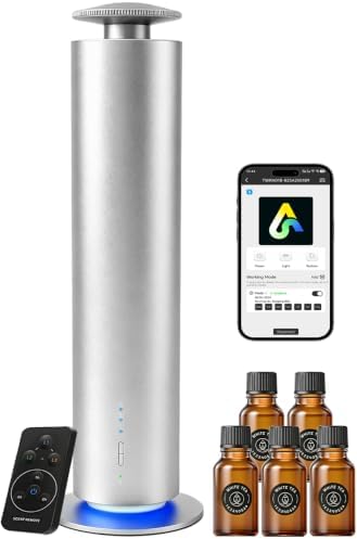 JEKAL Waterless Essential Oil Diffuser, Smart Cordless Scent Machine