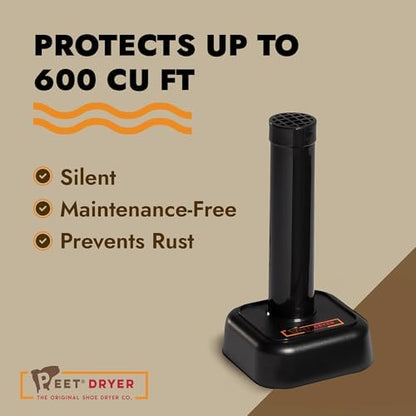 PEET Safe Room Dehumidifier for Gun Safes & Cabinets, Up-To 600 CuFt, Black