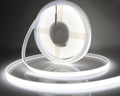 LEDENET COB LED Strip Lights Waterproof IP67 DC12V 16.4ft Cold White 6000K