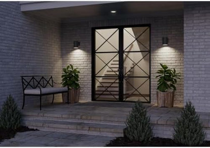 Progress Lighting LED Outdoor Wall Sconce Light, Black