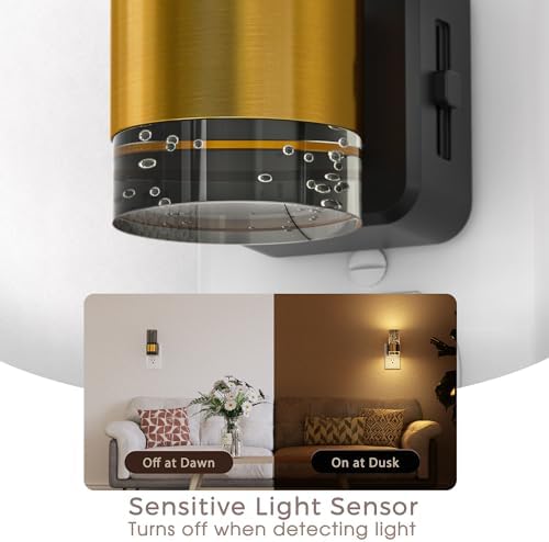 Briignite Night Light, 2 Pack Dimmable Night Lights Plug into Wall