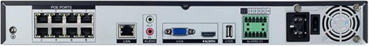 GW Security 12MP 4K 8 Channel NVR TAA & NDAA Compliant Network Video Recorder with Free Mobile App, 24TB Storage Capacity, No Monthly Fees (GW6808NP)