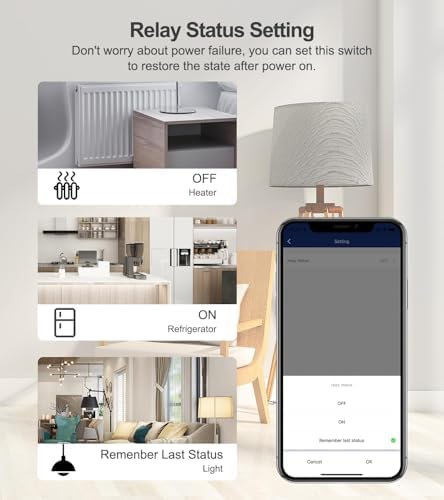 Tuya WiFi Smart 4 Channel 7-32V Relay Switch Module,Dry Contact,Passive Output,Wireless Relay Controller with External Switch Pin,Compatible with Alexa Google Home