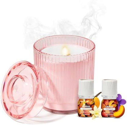 Lifelines Flameless Candle Diffuser with 2 Clickwick Essential Oil Blends
