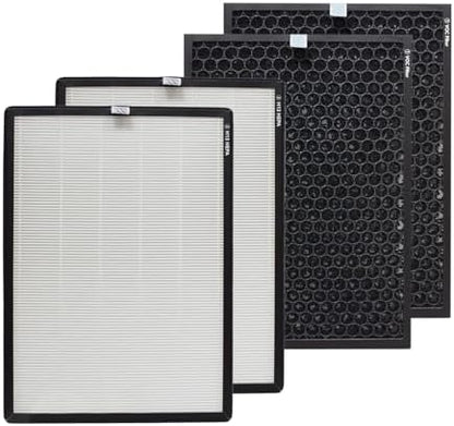 PUREBURG Replacement Filter Compatible with Smart Air SA600 Air Purifier, 2-Pack H13 True HEPA & Activated Carbon Filter For Air Clean Dust VOCs Odor