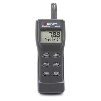 Triplett GSM400 Portable Indoor Air Quality Monitor - Carbon Dioxide (CO2), Humidity, Temperature, Wet Bulb, Dew Point