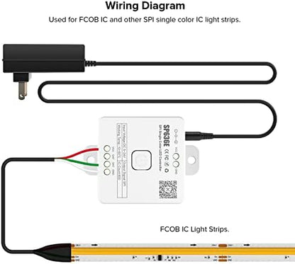 SEZO SP636E Single Color Music Bluetooth SPI LED Controller