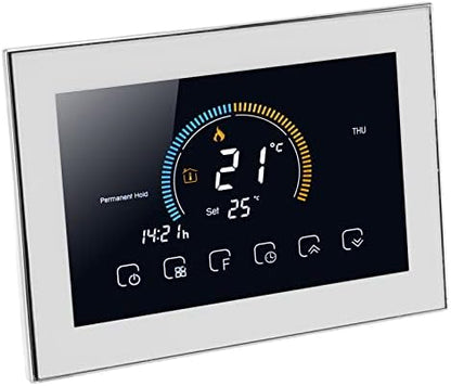Fdit Smart Thermostat, Programmable Thermostat Voice APP Control with LCD AC 95‑240V with Power Failure Data Memory