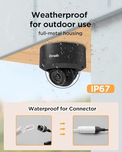 PoE Security Camera System Outdoor 5MP with 2TB HDD, PD54B0608-5M
