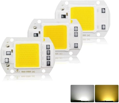 Fengyan Landscape lights LED COB Lamp Chip 10W 20W 30W 40W 50W AC 220V Smart IC LED Beads DIY For LED Floodlight Spotlight Cold White Warm White LED Street Lamp ( Color : Cold White , Size : 10W )
