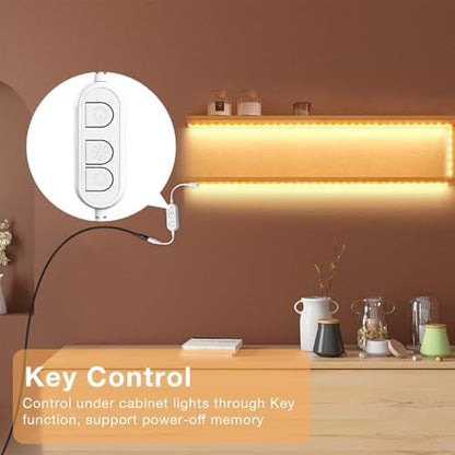 DAYBETTER Under Cabinet Lighting Kit,10 PCS White LED Strip Lights with APP