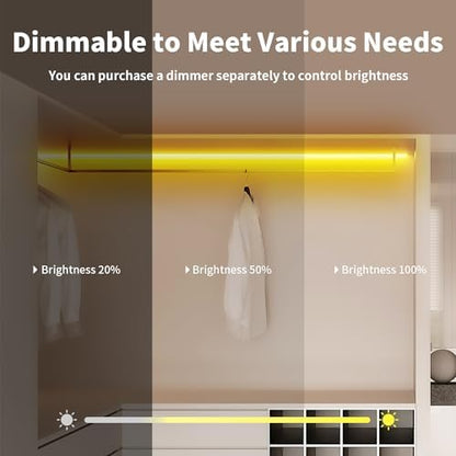 iNextStation Yellow LED Light Strip 16.4FT LED Rope Light (with DC12V Plug)