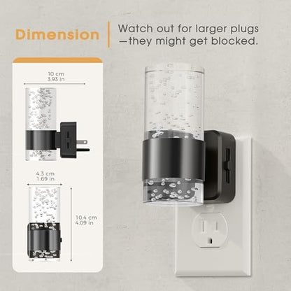 Briignite Night Light, Dimmable Night Lights Plug into Wall