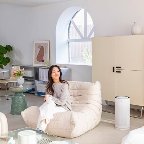 LG PuriCare™ AeroHit Smart Air Purifier for Large Rooms Up to 1000 Sq Ft, True HEPA Filter with 360° Airflow, PM 1.0 Sensor & LED Air Quality Monitor, Ultra-Quiet Wi-Fi Air Cleaner with LG ThinQ