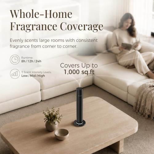Waterless Essential Oil Diffuser with 5 Oils Starter Kit