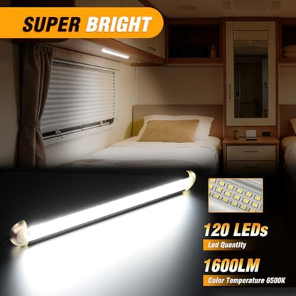 Nilight LED Interior Light Bar 8PCS 12 Inch Strip Lights