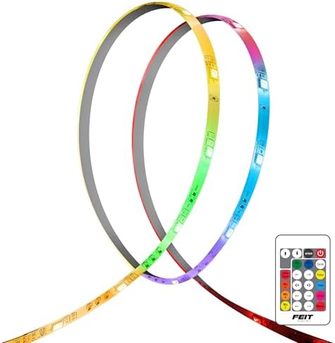 Feit Electric LED Tape Lights RGB Tunable White, Cuttable, Linkable - 20FT