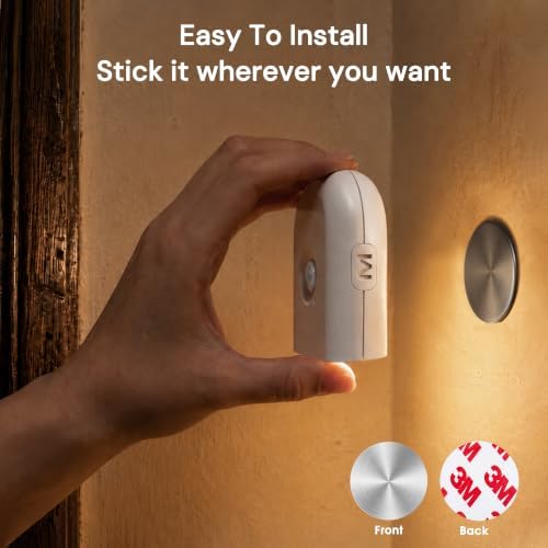 L LOHAS LED Motion Sensor Night Light, Stair Lights Indoor, 3 Pack