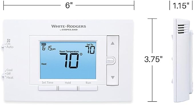White-Rodgers 80 Series, Programmable, Single Stage Thermostat, 1F83C-11PR