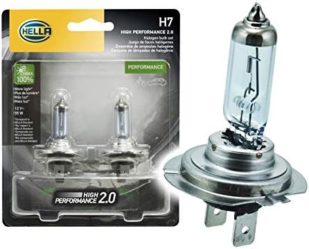 HELLA H7 2.0TB High Performance Bulb, 12V, 55W, 2 Pack