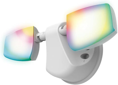 HALO ESF Smart Non-Motion Security Flood Light, Connected by WiZ Pro,180-Watt Equivalent 2400 Lumens White - ESF2ARGBWFW-WiZ