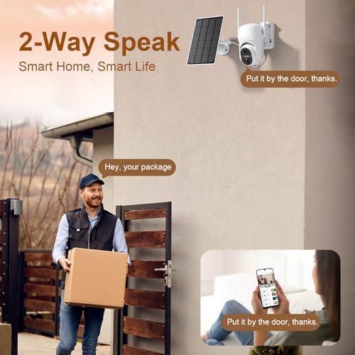 HOSAFE.COM Security Cameras Wireless Outdoor, 2K HD Color Night Vision