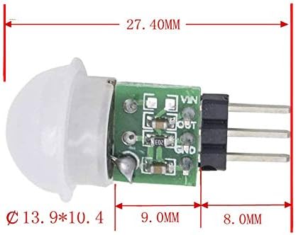 5PCS HC-SR312 AM312 Mini Pyroelectric Infrared PIR Human Sensor Module Modules Body Motion Automatic Detector DC 2.7 to 12V for Arduino Raspberry Pi