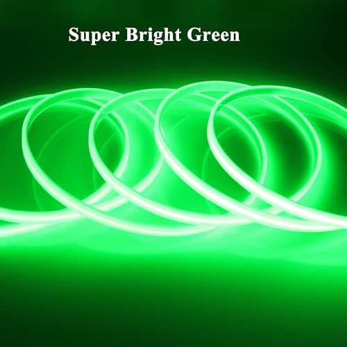 LEDENET COB LED Strip Lights Waterproof IP67 DC12V 16.4ft 480LEDs/m Green