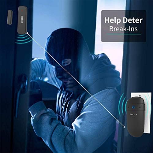 SECRUI Door Chime, Door Open Sensor Chime for Business/Home when Entering, Adjustable Volume, Easy installation, 400ft Range, 52 Chimes, M508+D7
