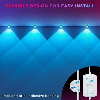 Enbrighten Spectrum Remote Controlled Indoor Accent Wall String Lights