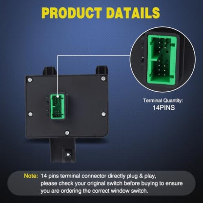 Nilight Headlight Dimmer Switch Compatible with 2004-2012 GMC Canyon